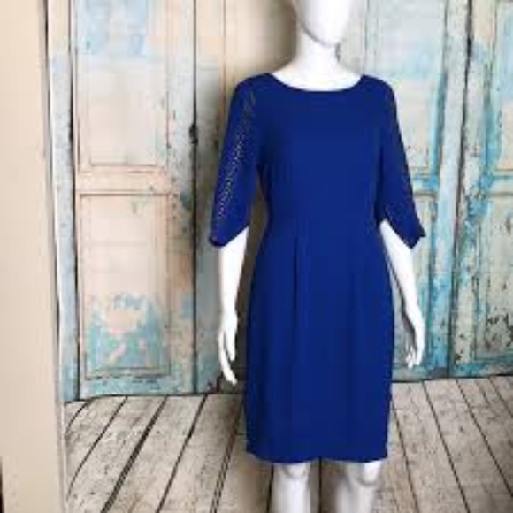 BCBGmaxazria RoyalBlue Lexy Studded Backless Dress - Picture 6 of 8